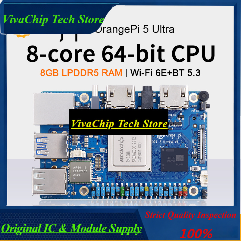 Rk3588 Mini Pc Board - VivacpOrange Pi 5 Ultra 8 Go