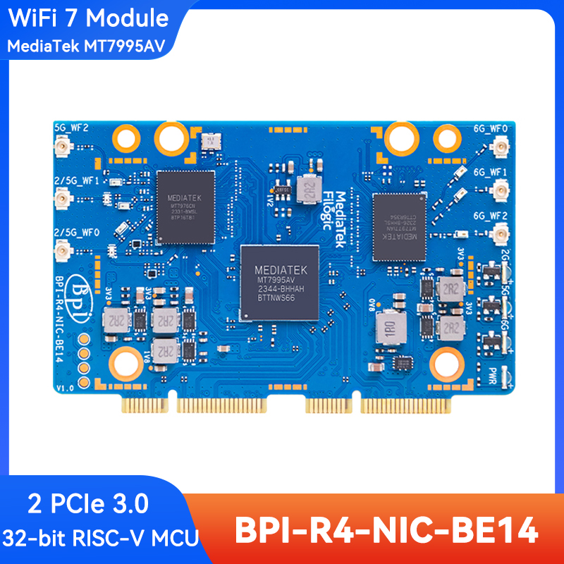 Bananapi Bpi R4 Wifi 7 - Module WiFi 7 Banana Pi BPI-R4-NIC-BE14