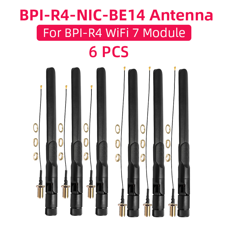 Bananapi Bpi R4 Wifi 7 - Banana Pi BPI-R4 BPI-R4-NIC-BE14 Antennes WiFi