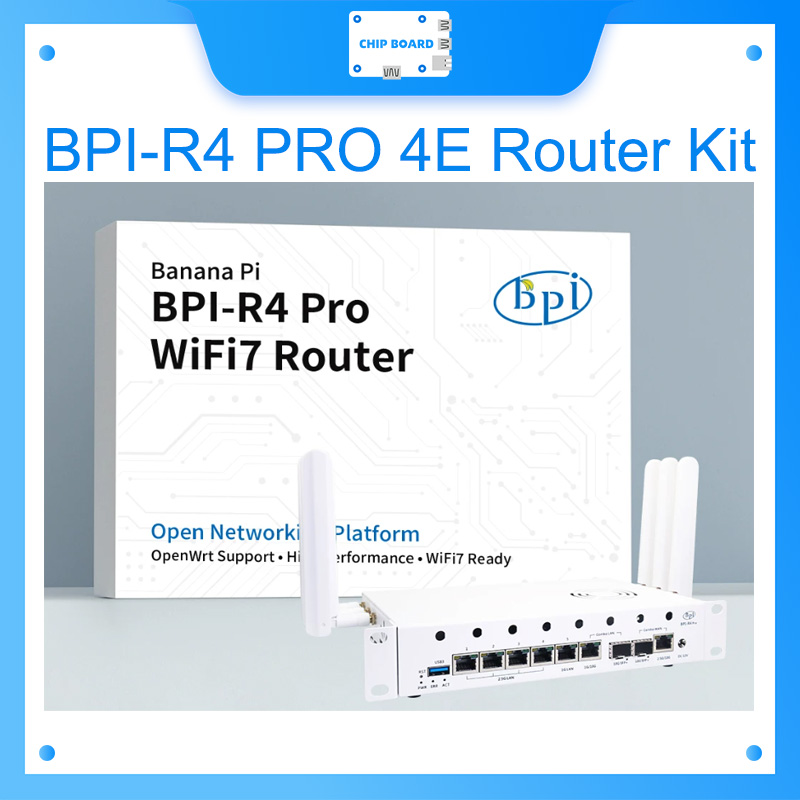 Bananapi Bpi R4 Wifi 7 - Kit routeur Banana Pi BPI-R4 PRO