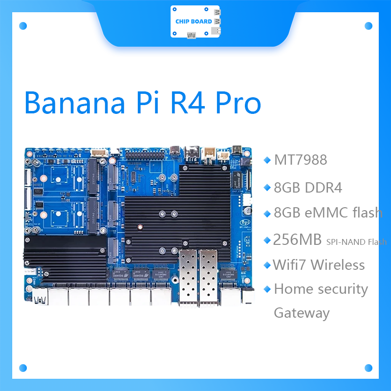 Bananapi Bpi R4 Wifi 7 - La carte Banana Pi BPI-R4 Pro