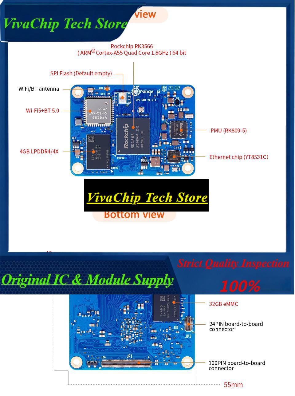 Compute Module 4 32Gb Wifi - Orange Pi CM4 4 Go de