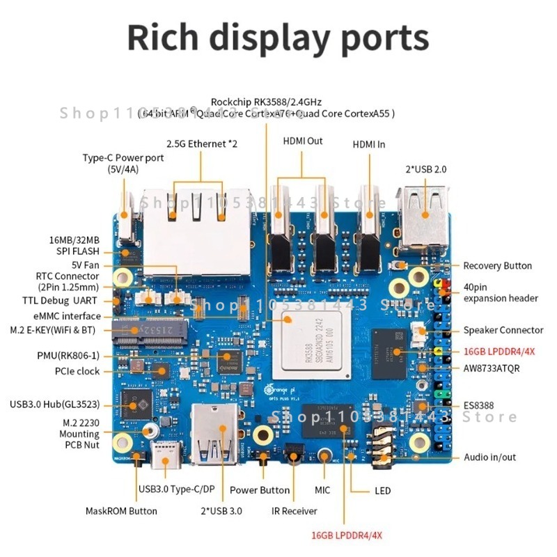 Orange Pi 5 Plus 32 Go RAM Ord - Orange Pi 5 Plus 32Gb avis et prix
