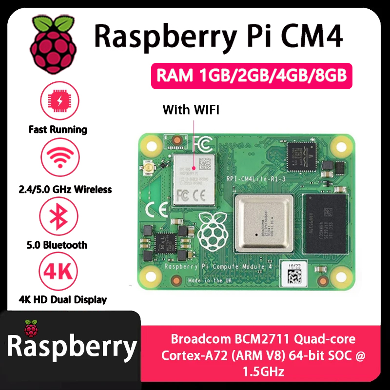 Raspberry Pi CM4 1 Go/2 Go/4 G - Compute Module 4 32Gb Wifi avis et prix