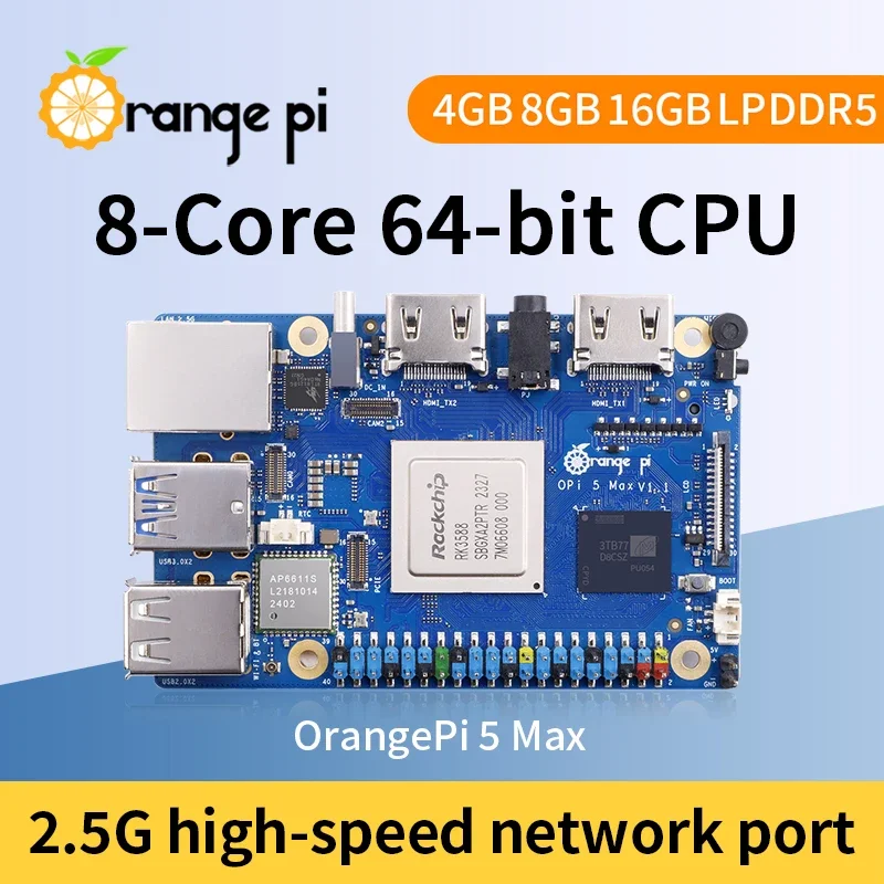 Orange Pi 5 Max 8 Go / 16 Go d - Orange Pi 5 Max Rk3588 avis et prix