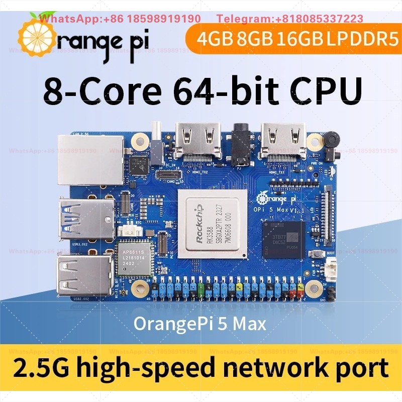Orange Pi 5 Max 8GB / 16GB RAM - Orange Pi 5 Max Rk3588 avis et prix